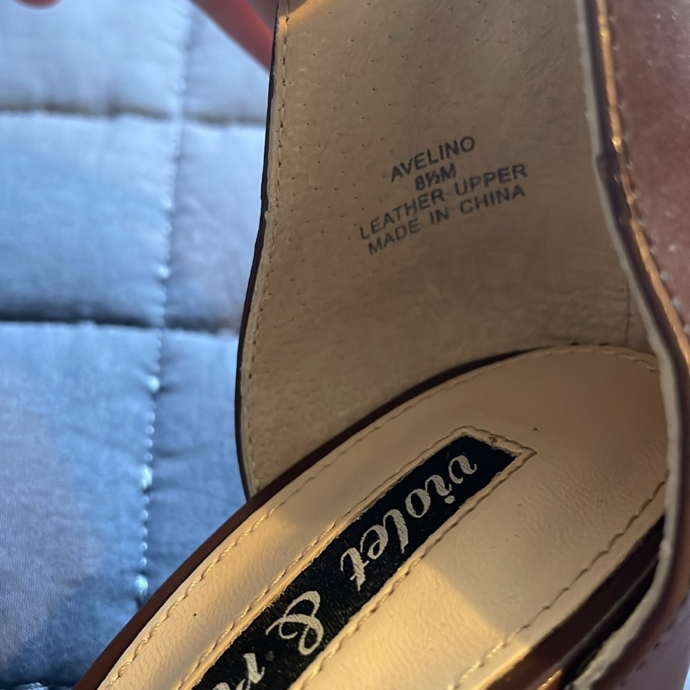 Violet & Red Pointed Toe Wedges - image 4